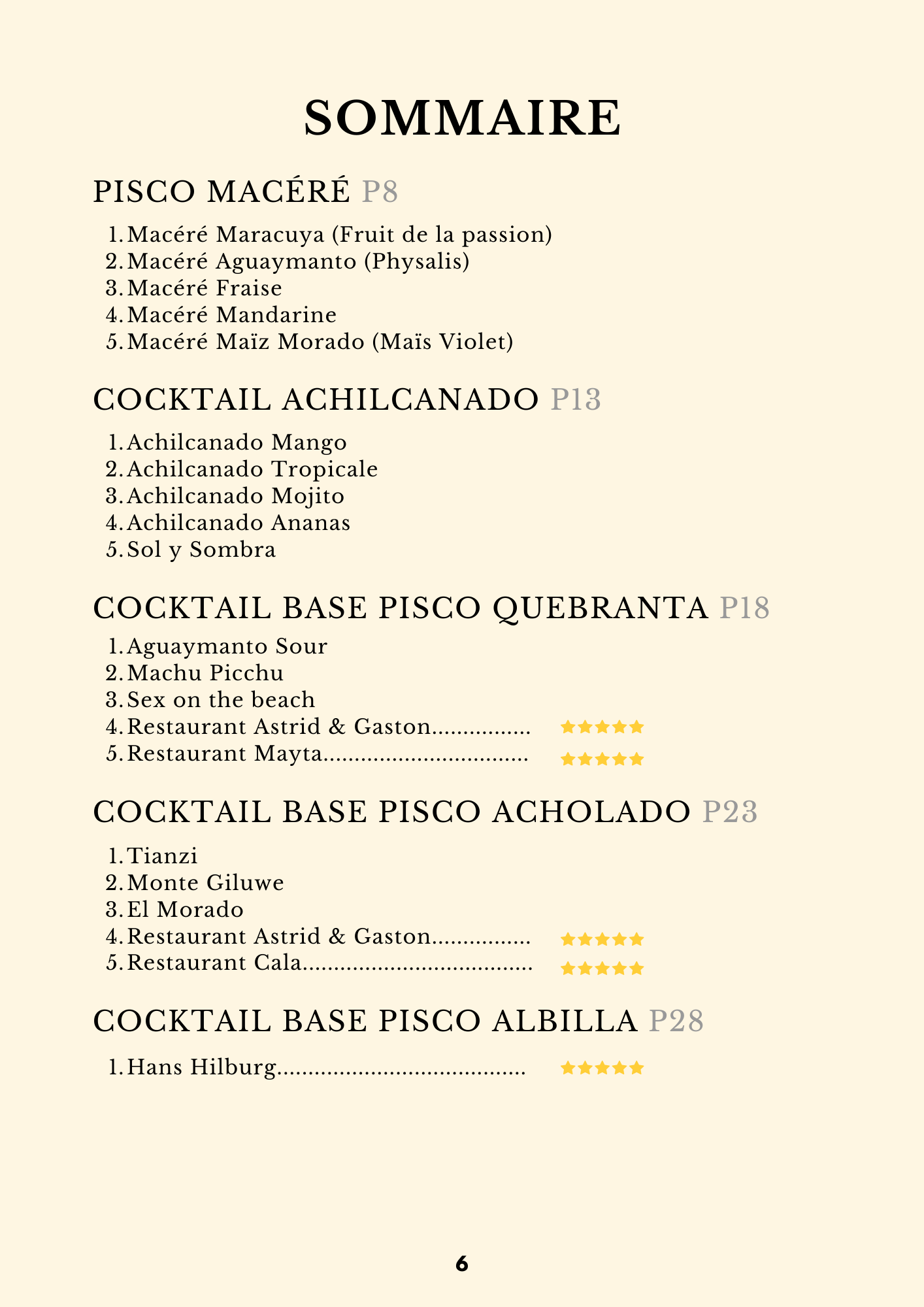 livret cocktail pisco 6